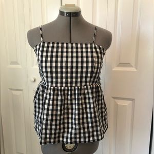 Wild Fable Gingham Babydoll Cami Tank Top